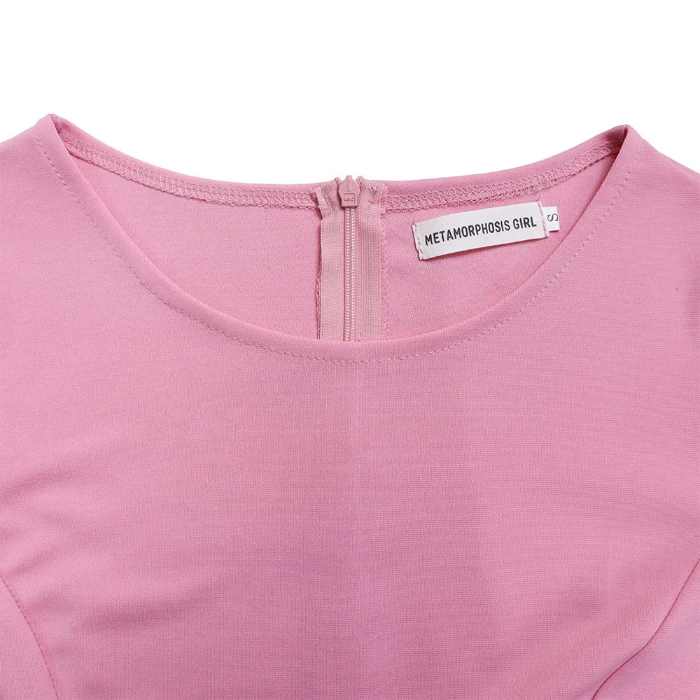 Sheath Dress Round Collar Half Sleeve  @Summer 2026