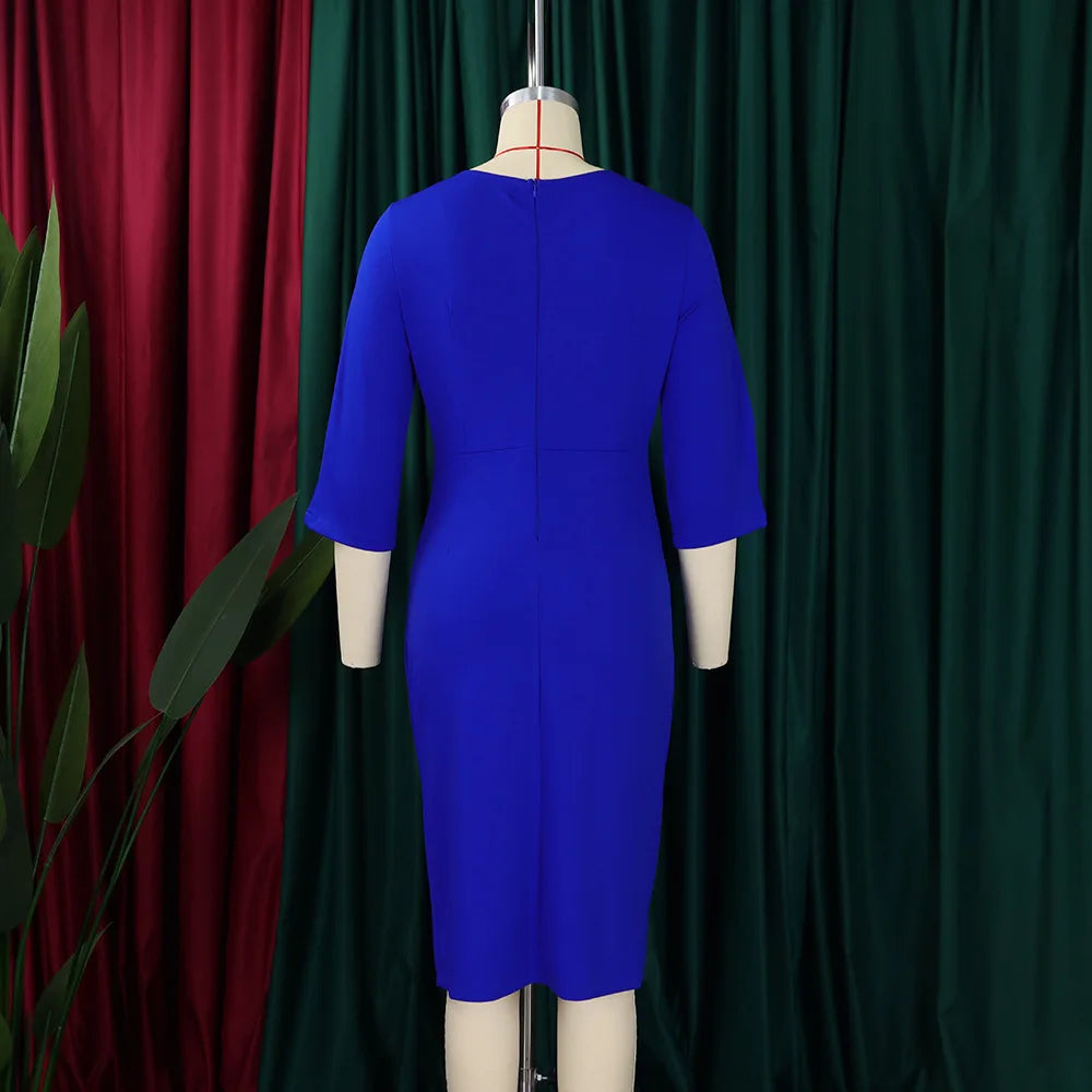 Sheath Dress Round Collar Half Sleeve  @Summer 2026