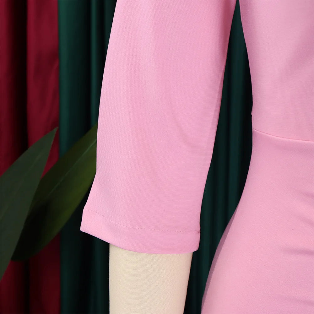Sheath Dress Round Collar Half Sleeve  @Summer 2026