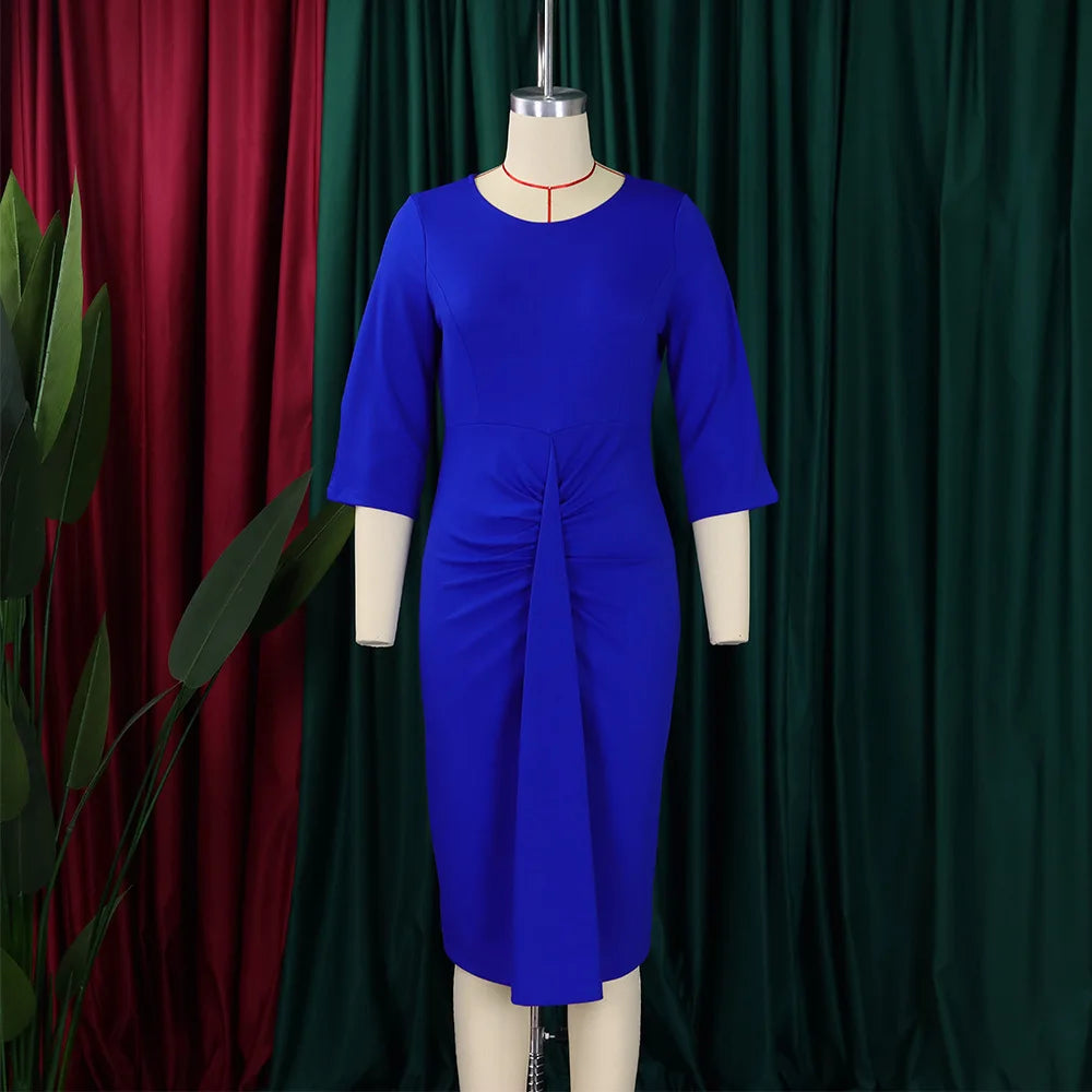 Sheath Dress Round Collar Half Sleeve  @Summer 2026
