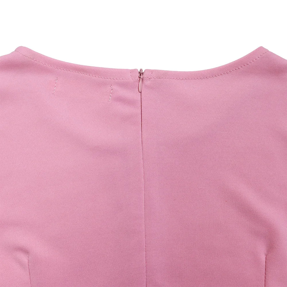 Sheath Dress Round Collar Half Sleeve  @Summer 2026