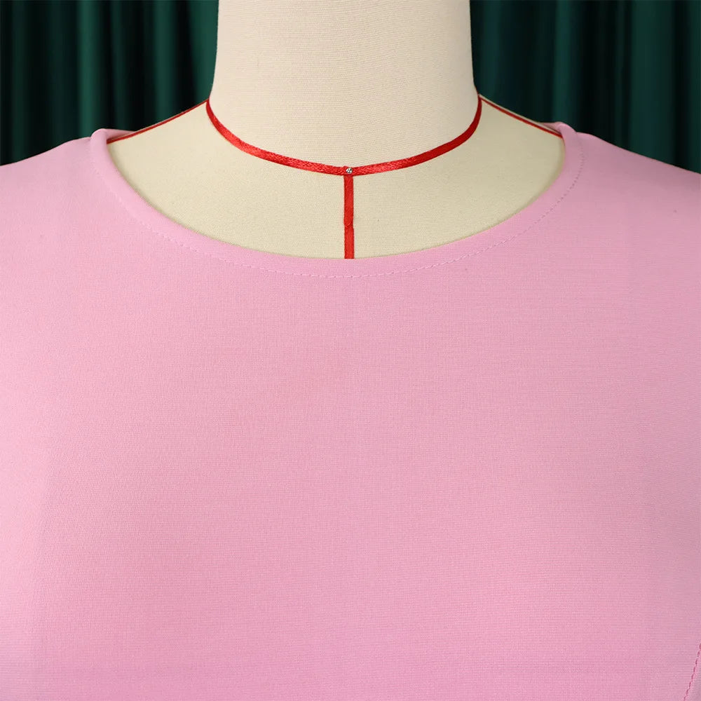 Sheath Dress Round Collar Half Sleeve  @Summer 2026